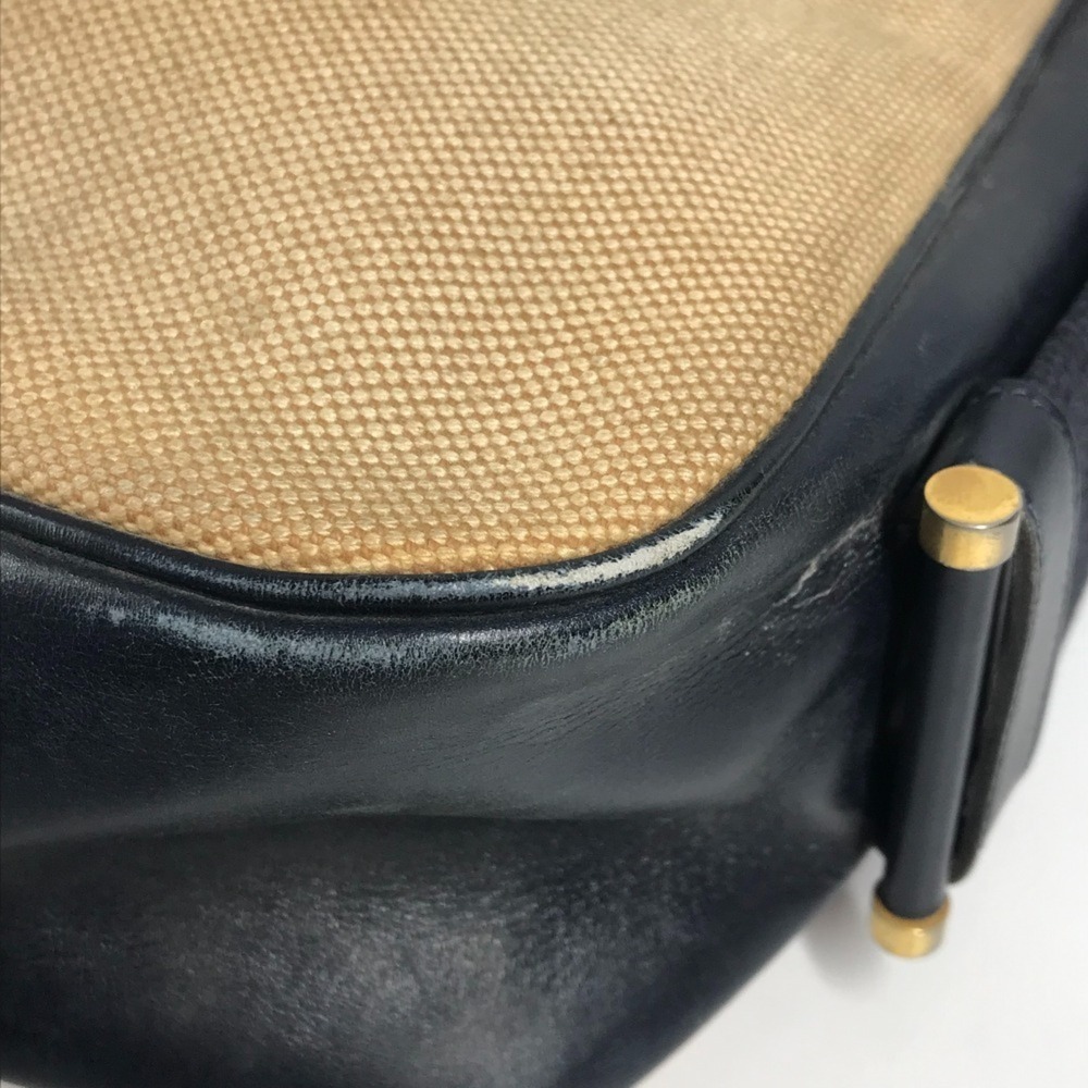 HERMES Vintage Sacoche Bag, Shoulder Handbag with Pouch, Leather, Canvas, Men... - Picture 7 of 16